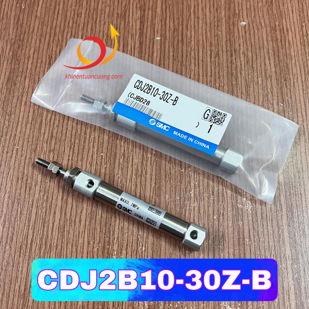CDJ2B10-30Z-B là chiếc xylanh tròn mini thân inox đến từ thương hiệu SMC Made In Japan. Bạn sẽ bắt gặp chiếc xylanh này thông qua những chiếc mã CDJ2B10x30 hãng SNS chẳng hạn