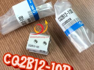 Ảnh thực tế xylanh mini ren trong hành trình 10mm mã CQ2B12-10D hãng SMC