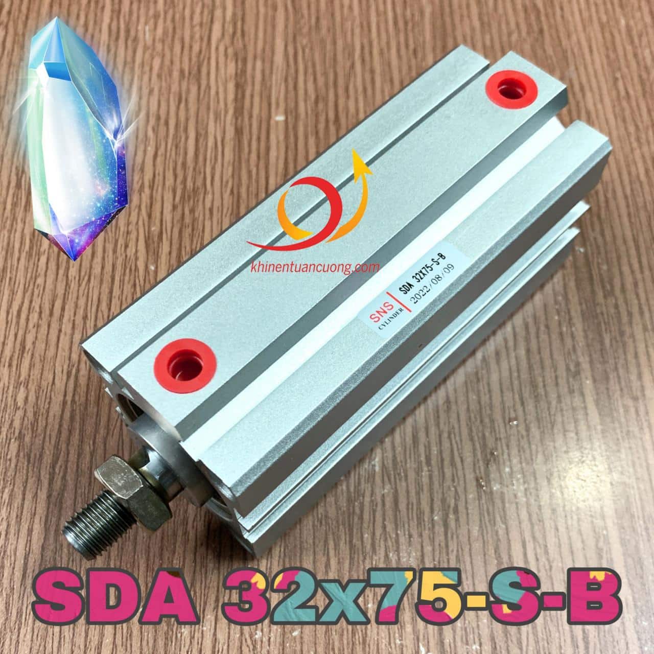 Đuôi -S có nghĩa là xylanh có sẵn vòng từ, dài hơn SDA32x75 cơ bản 10mm. Còn đuôi -B có nghĩa là có ren ngoài để kết hợp với mắt trâu hoặc các loại đầu Ypin - I ngắn