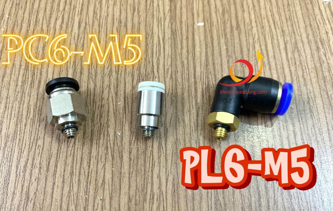 Đặt cạnh cút ren thẳng PC6-M5 và co góc SPL6-M5 bạn sẽ thấy chiếc KJS 06-M5 này có kích thước thân bao nhỏ hơn hẳn.