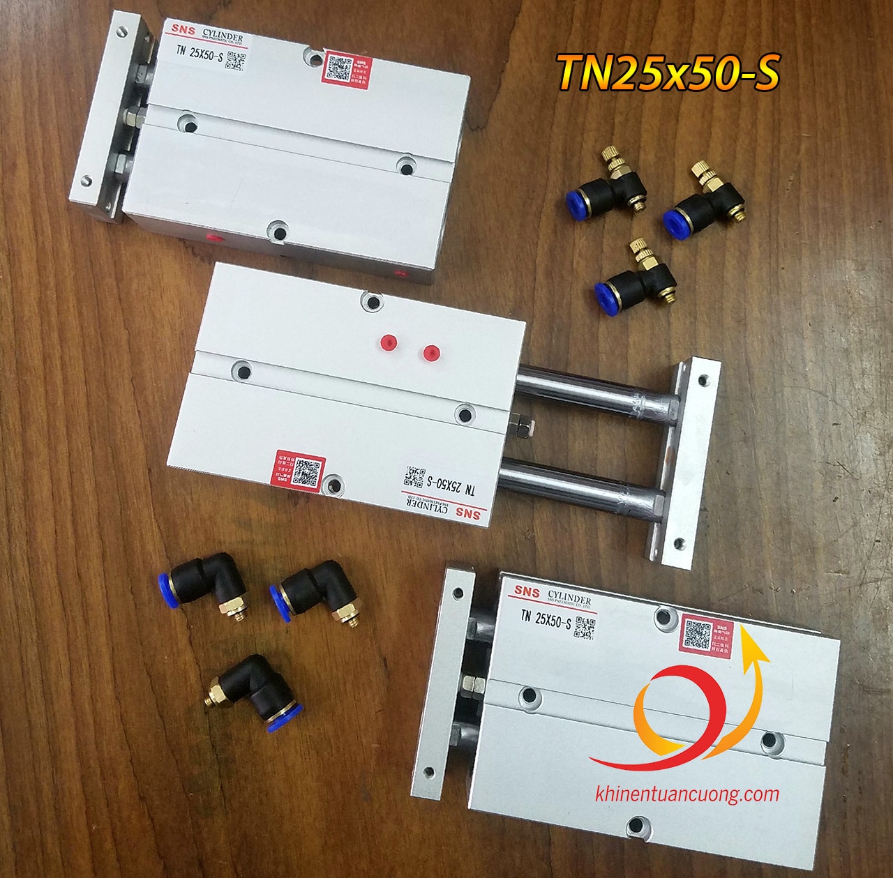 Hình đại diện Xi lanh kẹp giữ sản phẩm 2 ty mã TN25x50-S có từ SNS
