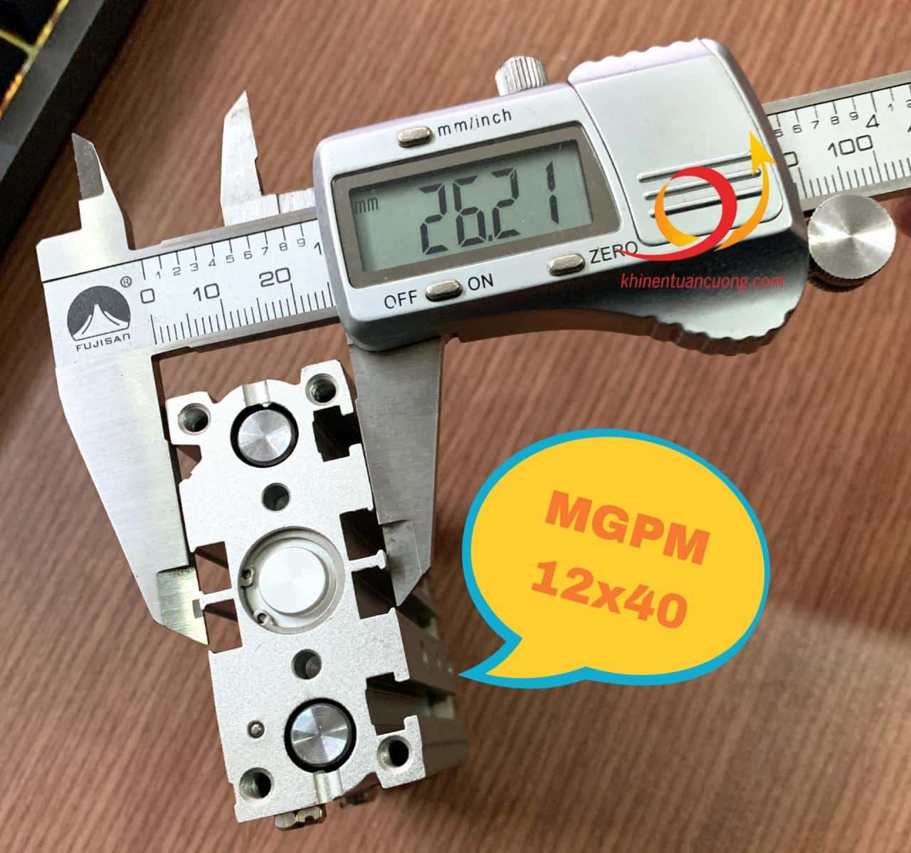 Việc đo độ dầy của xylanh MGPM12x40 không phải để xác định đường kính pít tông, mà chỉ là 1 bước nhỏ trong đó thôi