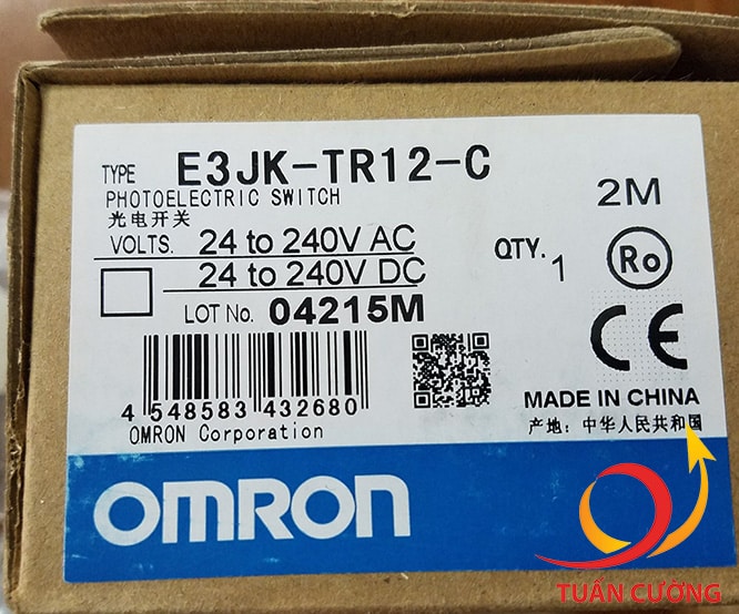 Vỏ hộp Cảm biến quang thu phát E3JK-TR12-C hãng Omron